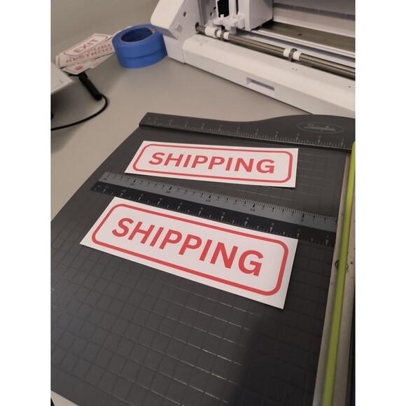 Shipping Area Sticker Sign Waterproof Vinyl Decal (2 Pack) - Picture 2 of 3